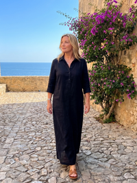 Veronica | Maxi Dress with Long Sleeves and Relaxed Silhouette