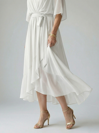Elric | Lightweight Draped Midi Dress