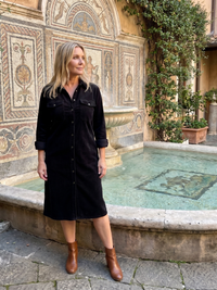 Pema | Midi Dress with Long Sleeves and Patch Pockets