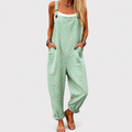 Paola | Retro Wide Printed Jumpsuit