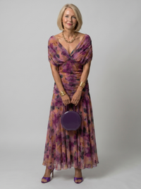Violet & Grace | Flowing Off-Shoulder Midi Dress