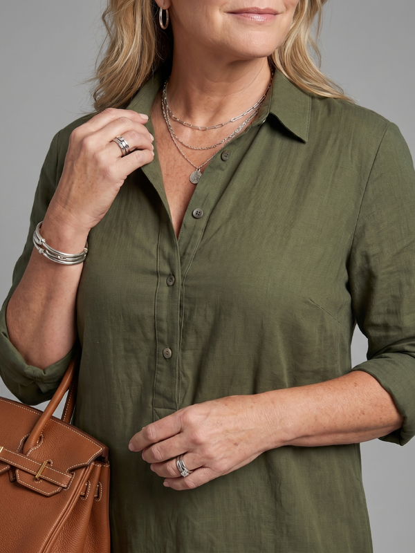 Veronica | Maxi Dress with Long Sleeves and Relaxed Silhouette