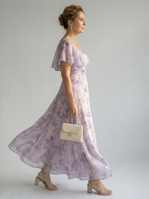 Vaelis | Midi Dress with Light Sleeves
