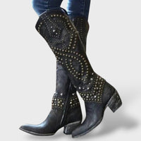 Pointed-Toe Comfort Boots