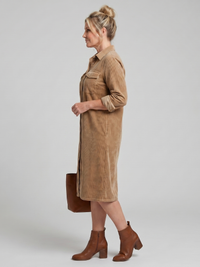Pema | Midi Dress with Long Sleeves and Patch Pockets