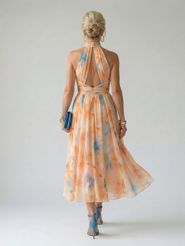 Violet & Grace | Soft Halter Midi Dress
