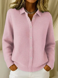 Katrina | Textured Knit Cardigan with Buttons