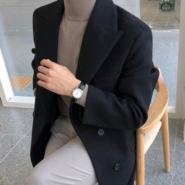 Laurent Monaco | Elegant Double-Breasted Coat