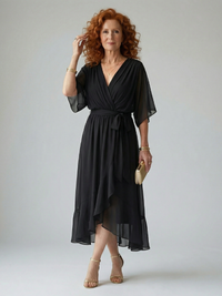 Elric | Lightweight Draped Midi Dress