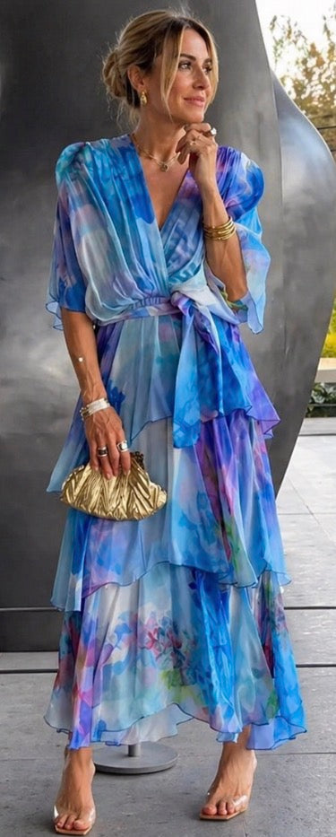 Violet & Grace | Tiered Floral Summer Dress