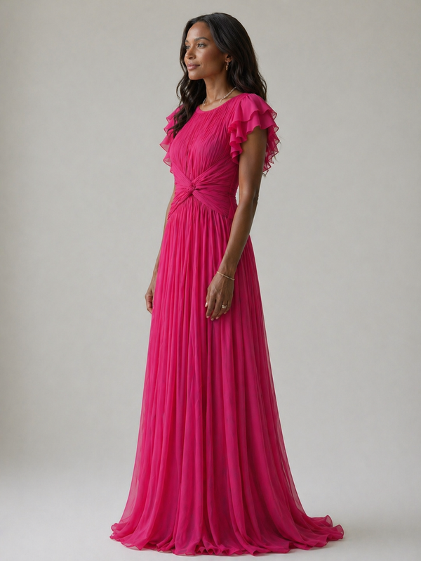Violet & Grace | Pleated Evening Dress