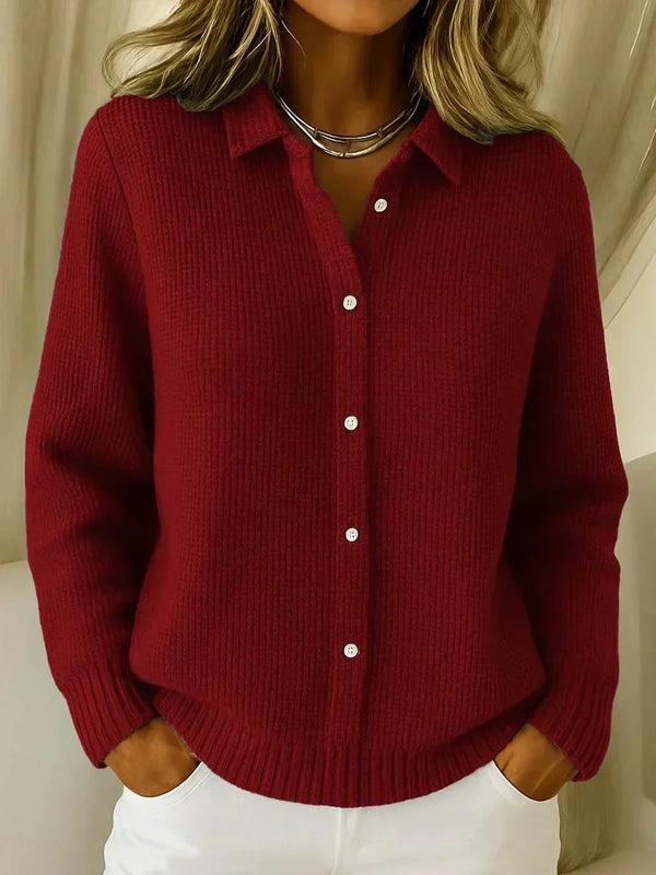 Katrina | Textured Knit Cardigan with Buttons