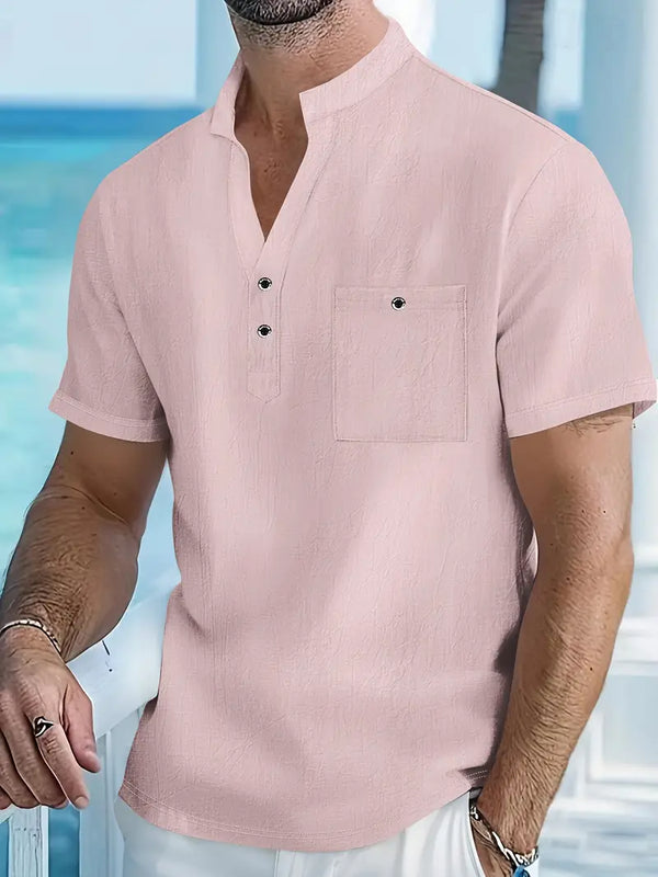 Ethan πουκάμισο σε απόχρωση βερίκοκο