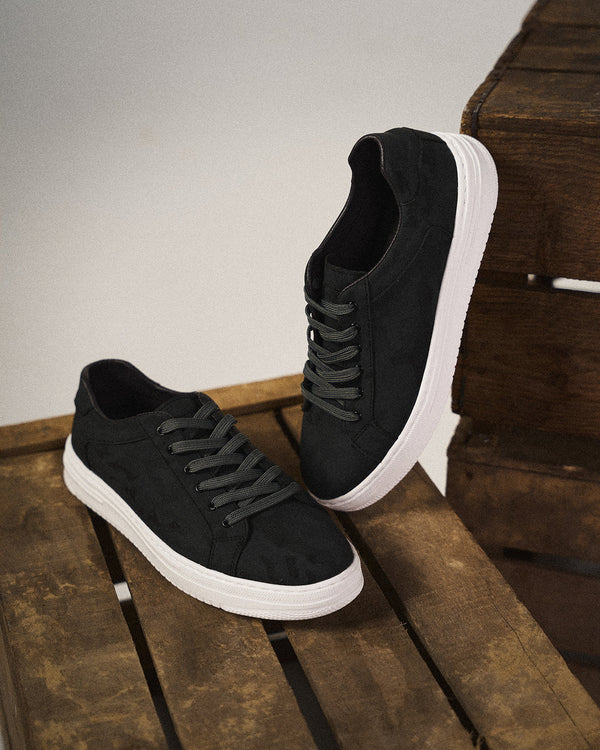 Δερμάτινο sneaker Belmont σε απόχρωση άμμου, μπροστινή όψη
