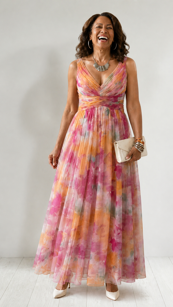Violet & Grace | Soft Wrap Maxi Dress