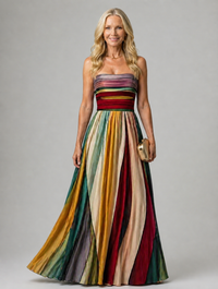 Violet & Grace | Effortless Strapless A-Line Dress