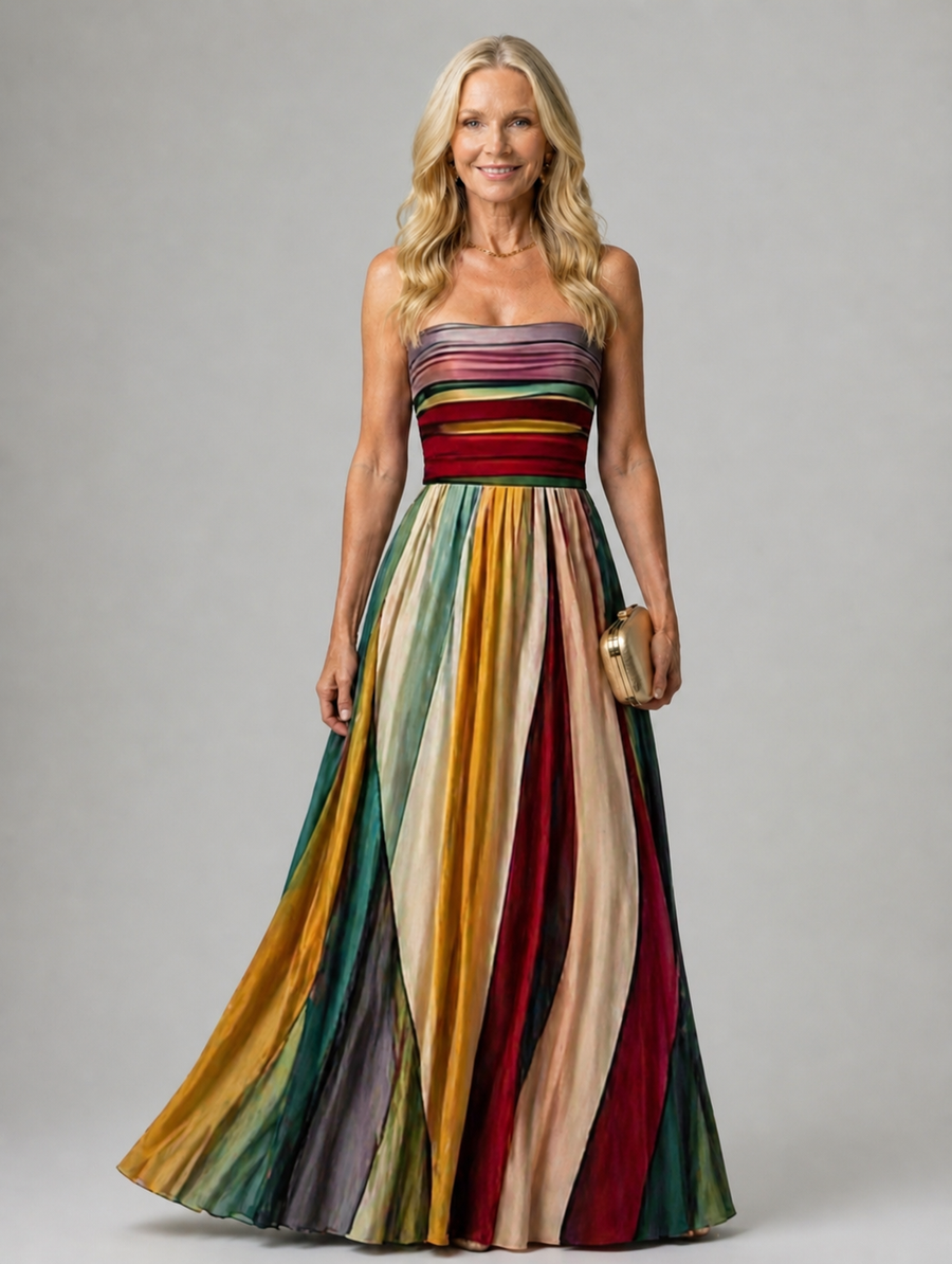 Violet & Grace | Effortless Strapless A-Line Dress