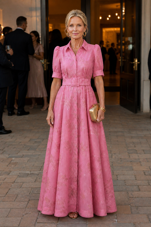 Violet & Grace | Floral Maxi Dress with Belt