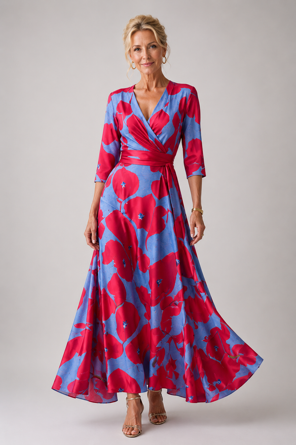 Violet & Grace | Comfortable Everyday Dress with V Neckline
