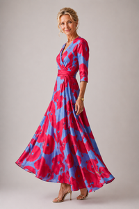 Violet & Grace | Comfortable Everyday Dress with V Neckline