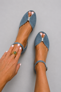 Olivia | Elegant Sandals in Sage Green