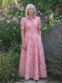 Violet & Grace | Floral Maxi Dress with Belt