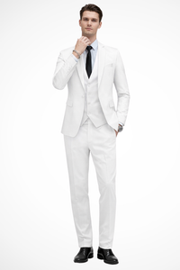 Dominic | Men Slim Fit Notch Lapel 3 Piece Wedding Guest Suit