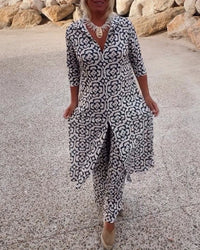 Sarah | Button-Front Two-Piece Set