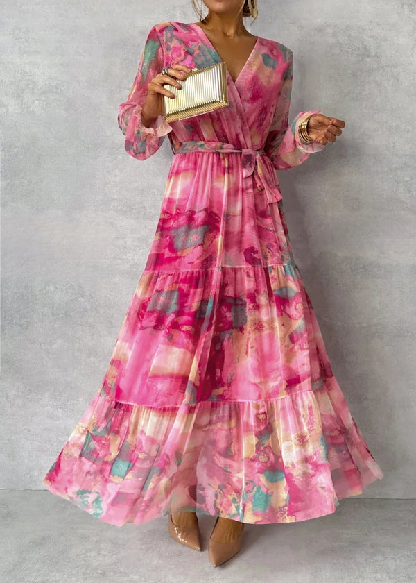 Violet & Grace | Wrap Dress with Floral Print