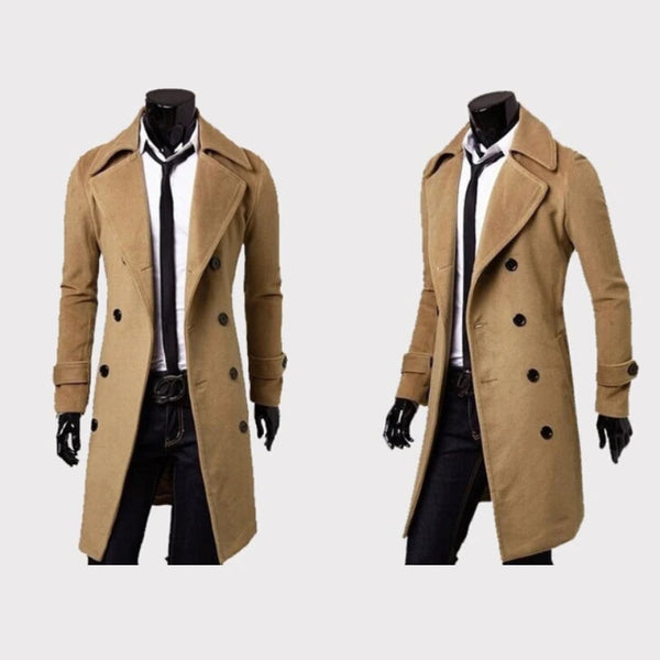 Laurent Monaco | Double-Breasted Wool Coat