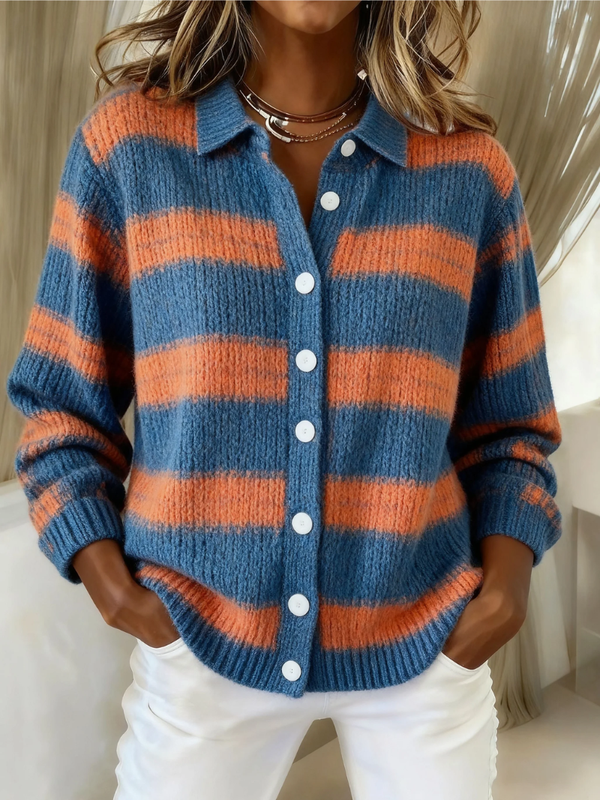 Sarah | Knit Plaid Cardigan