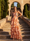 Ibiza | Silk dress with ruffles and lining