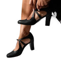 Bianca | Elegant Orthopedic Heels in Black and Brown