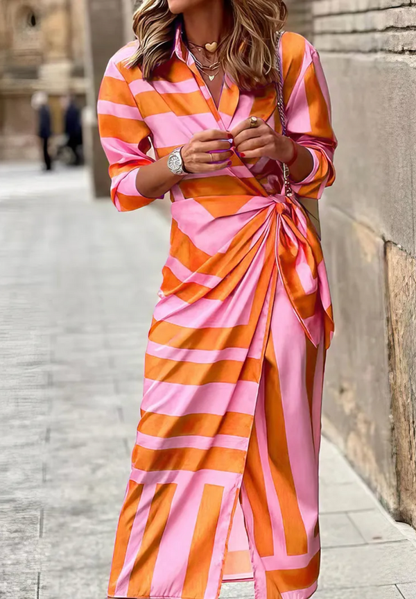 Violet & Grace | Printed Wrap Dress