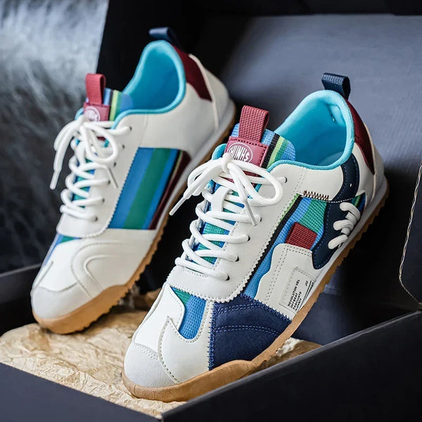 Sneakers Gino με επάνω μέρος από mesh, λεπτομέρεια υφάσματος