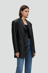 Women’s Blazer with Notched Lapel and Front Fastening