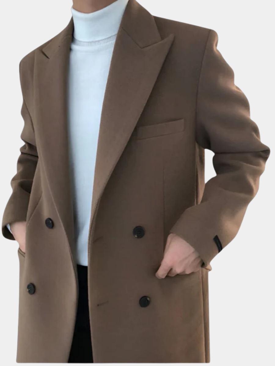 Laurent Monaco | Elegant Double-Breasted Coat