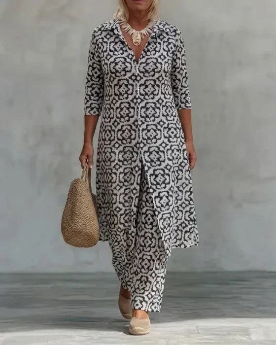 Sarah | Button-Front Two-Piece Set