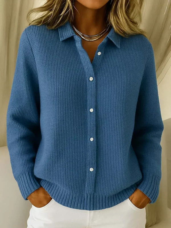 Katrina | Textured Knit Cardigan with Buttons