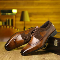 Παπούτσια Alexander Prescott, λεπτομέρεια μύτης cap-toe