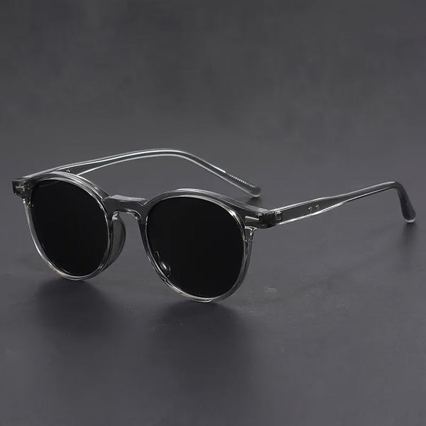 Retro Sunglasses with Lightweight Round Frame