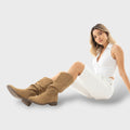 Women's Faux Suede Mid-Calf Cowboy Boots with Block Heel™