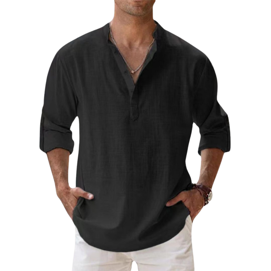 Ανδρικό henley πουκάμισο Blake σε ανοιχτό μπλε