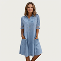Wonda | Faded Denim Shirt Dress