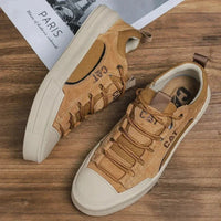 Sneakers UrbanEdge σε καφέ δέρμα
