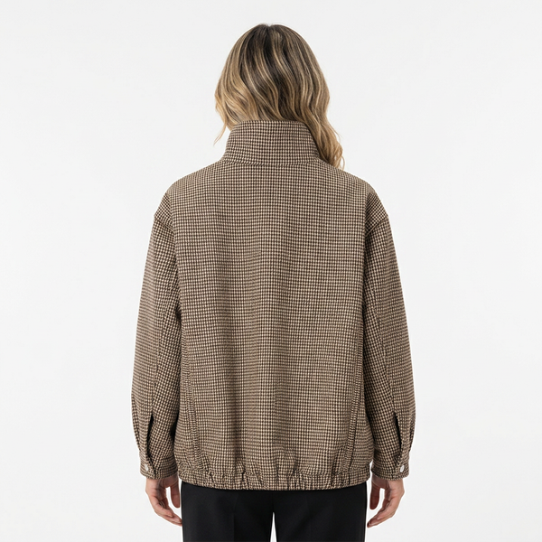 Women's Plaid Aviator Jacket