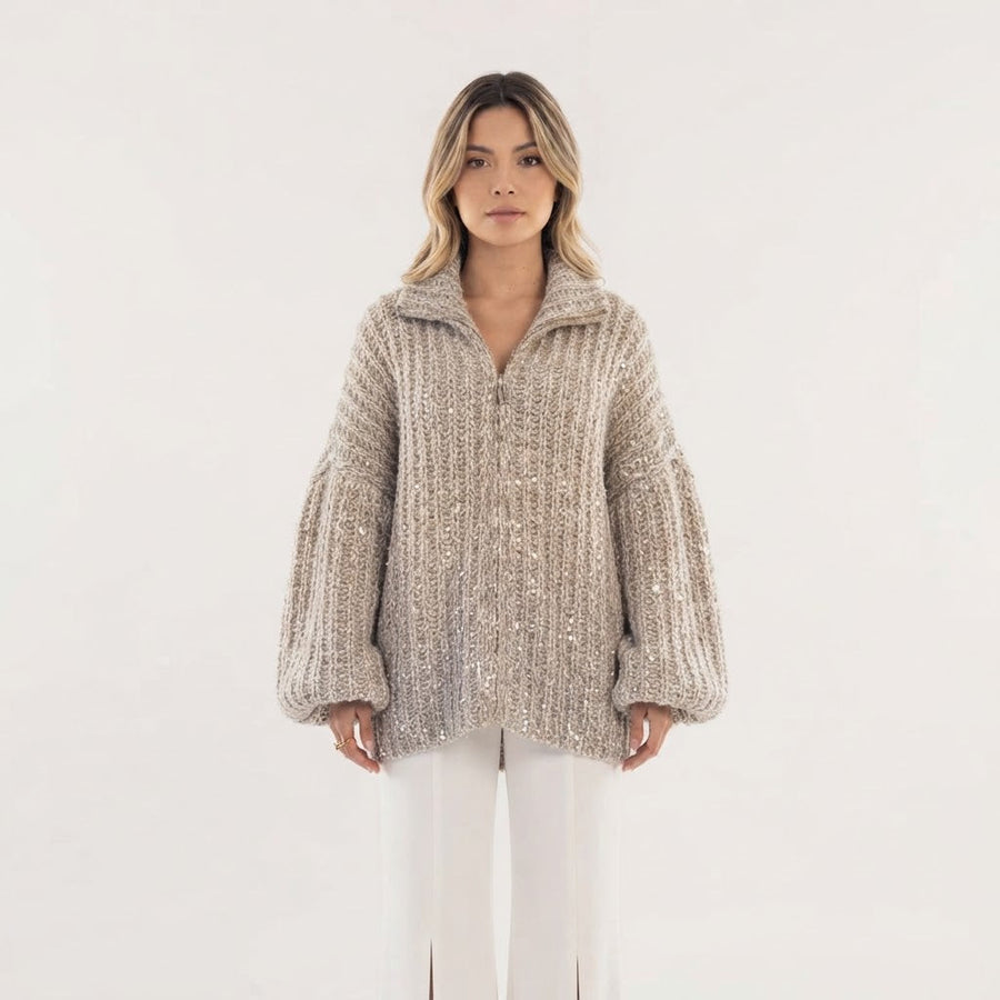 Sequin Knit Jacket