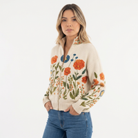 High-Neck Fleece-Lined Jacket