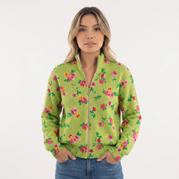High-Neck Fleece-Lined Jacket