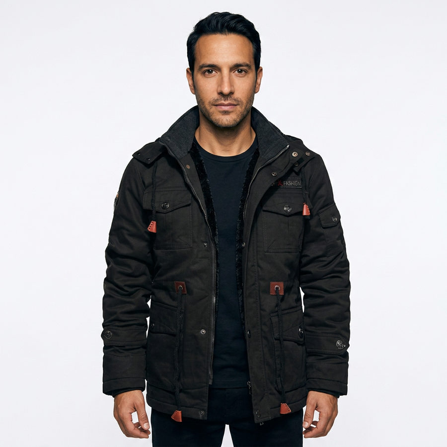 Multi-Pocket Lined Jacket